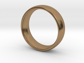 Wedding ring for male 21mm in Natural Brass