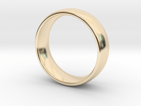 Wedding ring for male 21mm in 14K Yellow Gold