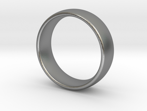 Wedding ring for male 20mm in Natural Silver