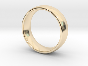 Wedding ring for male 20mm in 14K Yellow Gold