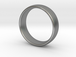 Wedding ring for male 22mm in Natural Silver