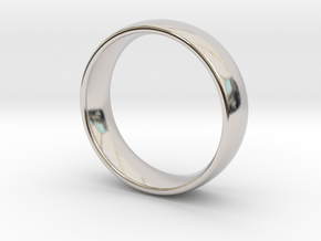 Wedding ring for male 22mm in Rhodium Plated Brass