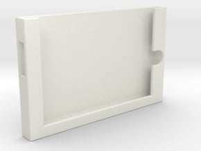 TABLET WALL MOUNT in White Natural Versatile Plastic