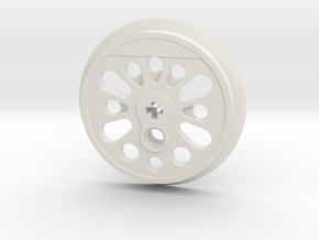 XXL Boxpok Flanged Driver with Traction Groove in White Premium Versatile Plastic