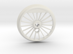 XXL Flanged Driver - 19 Spokes in White Premium Versatile Plastic