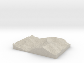 Model of Mount Cameron in Natural Sandstone