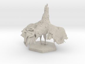Rooster in Natural Sandstone: Extra Small