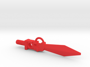 Dinobot Sludge's Sword (PotP) in Red Processed Versatile Plastic: Large