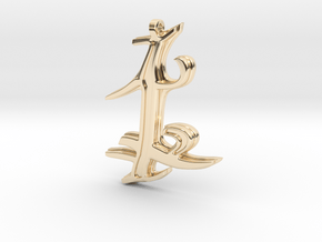 Parabatai Rune Pendant  in 14K Yellow Gold