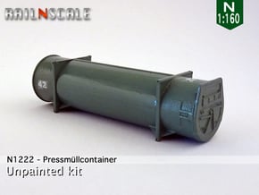 Pressmüllcontainer (N 1:160) in Tan Fine Detail Plastic