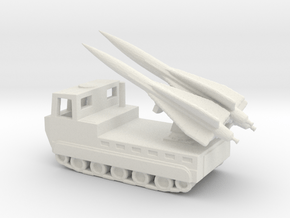 1/200 Scale M727 Hawk Missile Launcher in White Natural Versatile Plastic