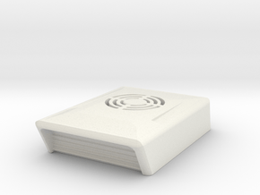 1/24th 1/25th Roof Type Air Conditioner Scoop unit in White Natural Versatile Plastic