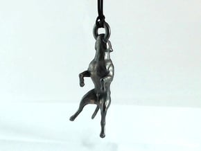 Hangin' Pitbull - Small in Polished and Bronzed Black Steel