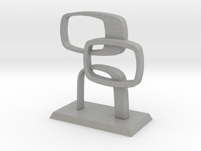 Desktop Contempo Sculpture in Aluminum: Medium