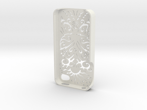 Butterfly Iphone Case 4/4s in White Premium Versatile Plastic