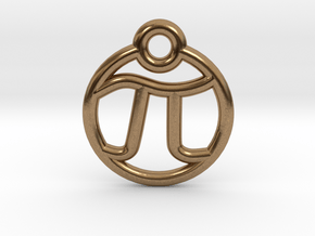 Pi Charm  in Natural Brass