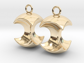Apple earrings in 14K Yellow Gold