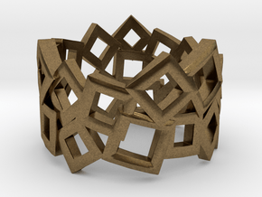 Scatter Squares Ring in Natural Bronze: 4.5 / 47.75