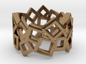 Scatter Squares Ring in Natural Brass: 10.5 / 62.75
