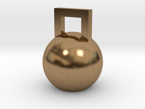 Mini Kettleball in Natural Brass