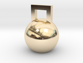 Mini Kettleball in 14k Gold Plated Brass