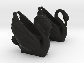 Swans in Black Natural Versatile Plastic: 1:87 - HO