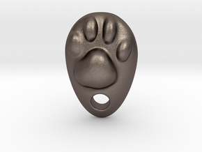 Cat Hand A1 in Polished Bronzed Silver Steel: Small