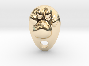 Cat Hand A1 in 14k Gold Plated Brass: Small
