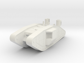 1/100 Trench Tank in White Natural Versatile Plastic