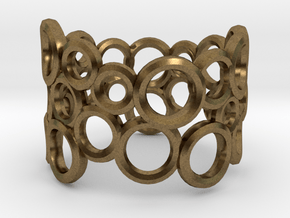 Scatter RoundRound Ring in Natural Bronze: 4 / 46.5