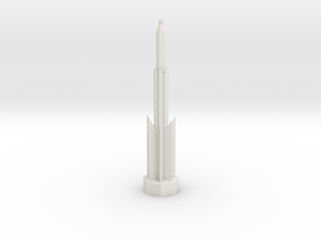 Ancient Lighthouse in White Natural Versatile Plastic
