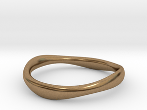 Ring free form - Size 8 in Natural Brass