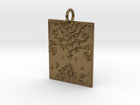 Tree of Life Veve Pendant in Natural Bronze