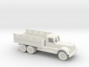 1/87 Scale Diamond T Engineering Truck in White Natural Versatile Plastic