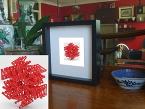 Ava - Personalised Name Artwork in Red Processed Versatile Plastic