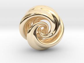 Integrable Flow (7, 2) in 14k Gold Plated Brass
