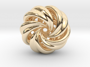 Integrable Flow (7, 5) in 14k Gold Plated Brass
