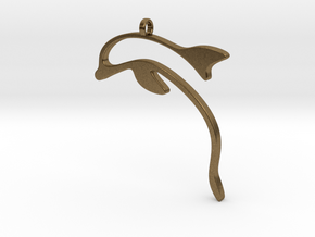 dolphin pendant in Natural Bronze