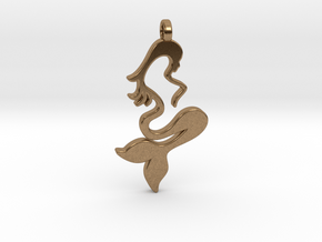 Mermaid in Natural Brass: Small