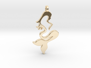 Mermaid in 14K Yellow Gold: Small