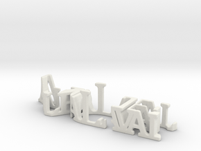 3dWordFlip: Alfa Laval/ACE in White Natural Versatile Plastic