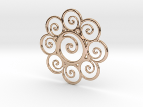 wisdompendant in 14k Rose Gold Plated Brass