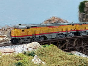 N Scale Alco C-855 Locomotive Shell Deluxe in Tan Fine Detail Plastic