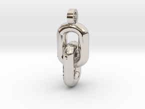 Free links  [pendant] in Rhodium Plated Brass