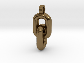 Free links  [pendant] in Polished Bronze (Interlocking Parts)