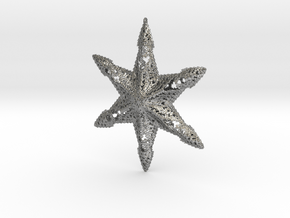 Snowflake A in Natural Silver