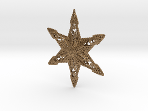 Snowflake A in Natural Brass