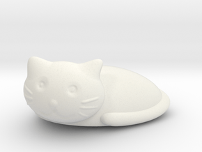 Cat 5 in White Natural Versatile Plastic: Small