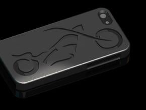 iPhone Case Cruiser Motorcycle Theme in Black Natural Versatile Plastic