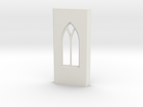 shkr029 - Teil 29 Seitenwand mit Fenster gotisch V in White Natural Versatile Plastic